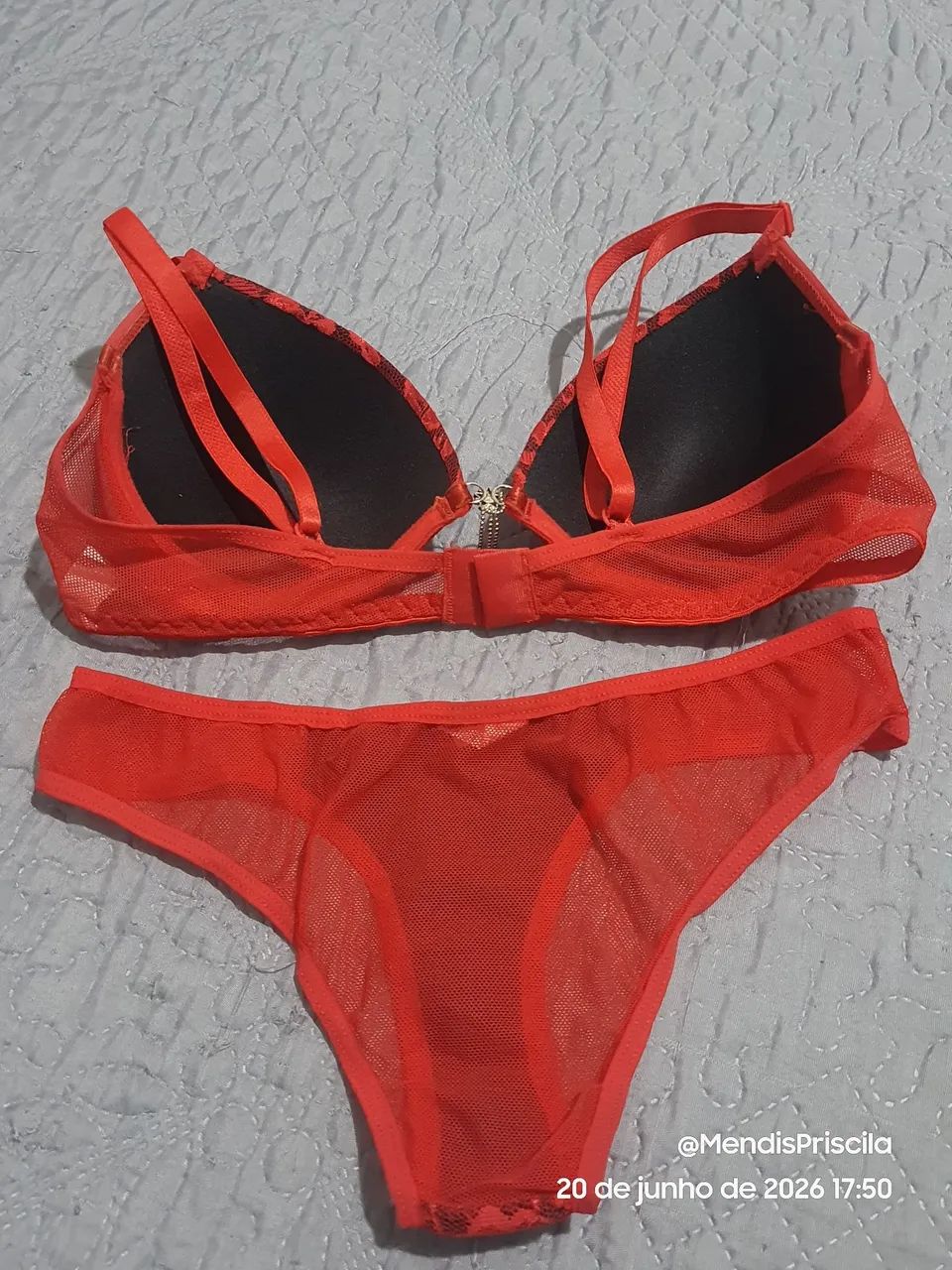 Lingerie Vermelha - Foto 3