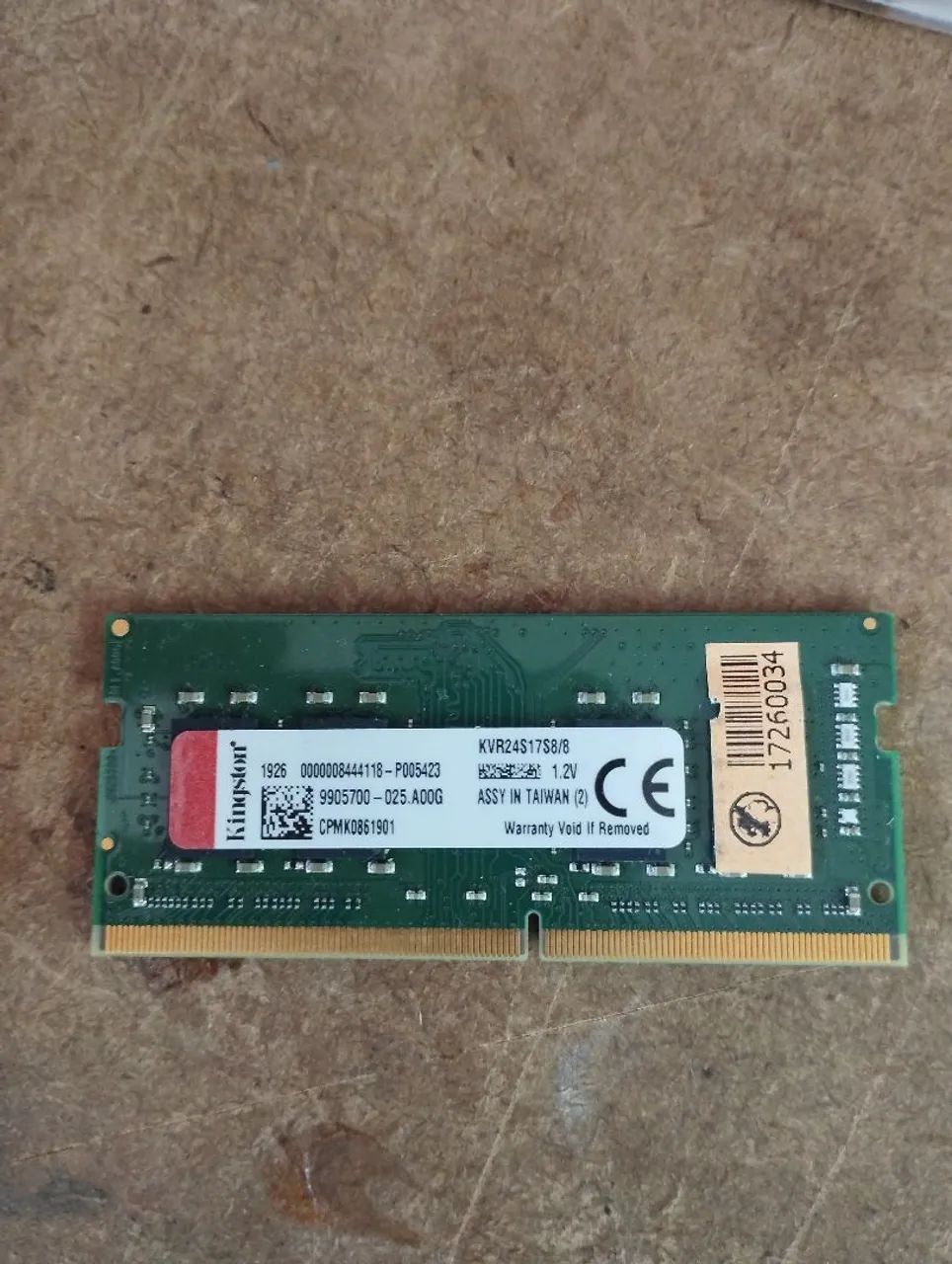 Memória ddr4 8gb notebook 