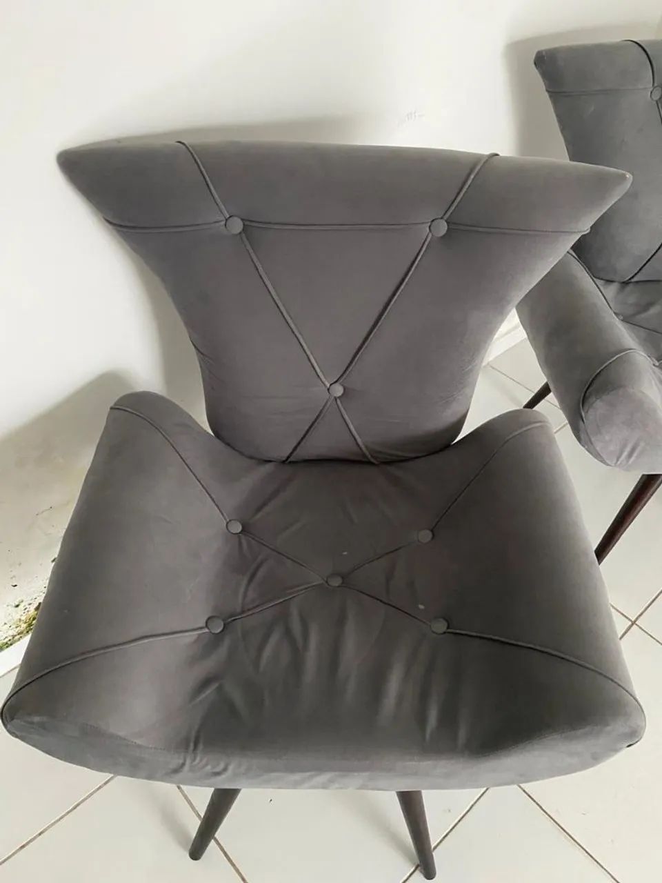 2 Poltronas cinzas - Foto 3