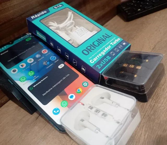 Moto E7+ Carregador + Fone | 2 chips - Quebra galho ! Precinho - Foto 2