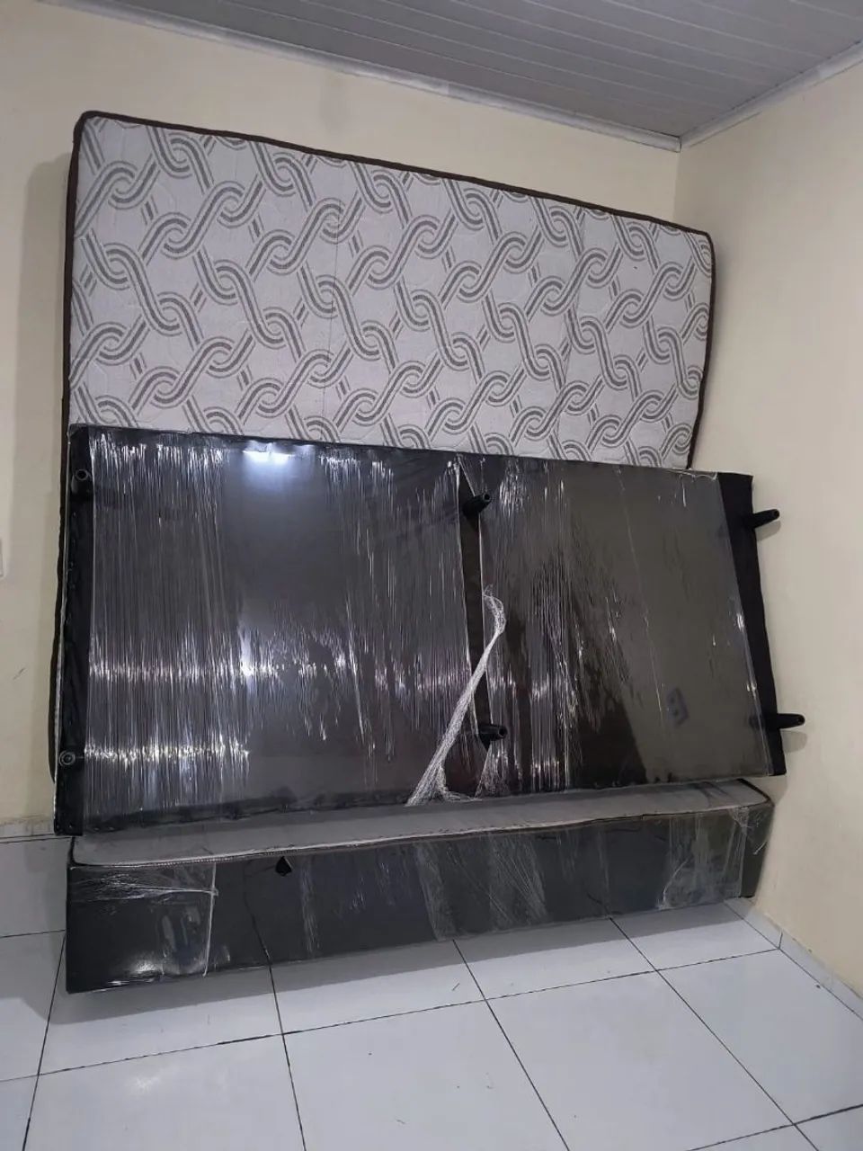 Cama Super King Bases Mais Colchão De Mola Ensacada