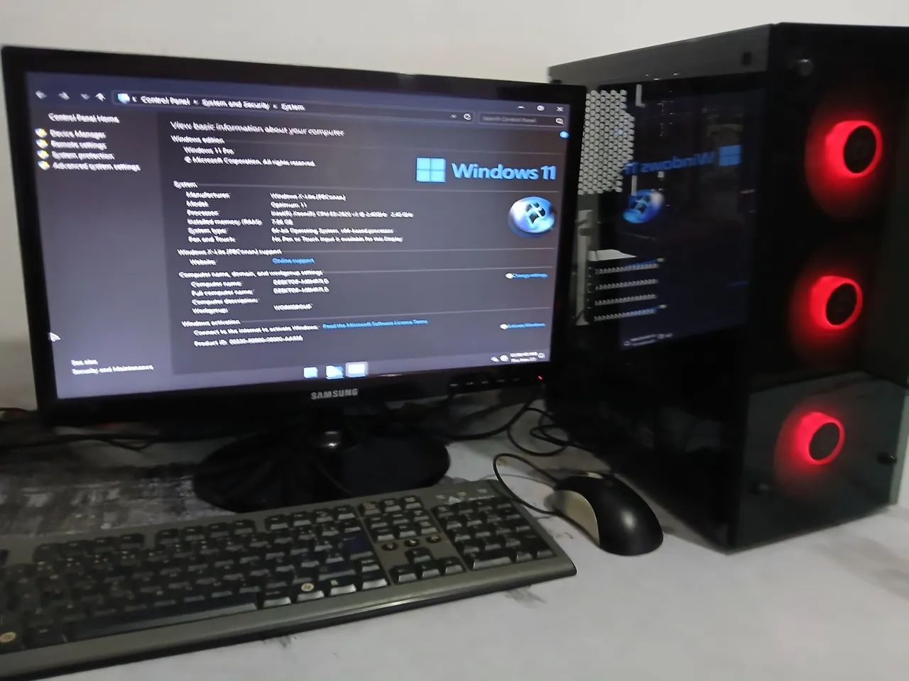 Computador Xeon Cpu E52620 v3 8g Tela Led 22Pol Windows11  - Foto 3