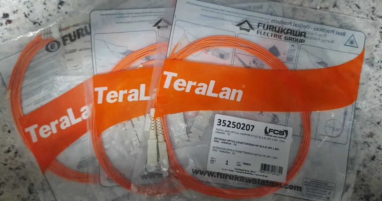 Kit com 03 Extensão Óptica Conectorizada Furukawa