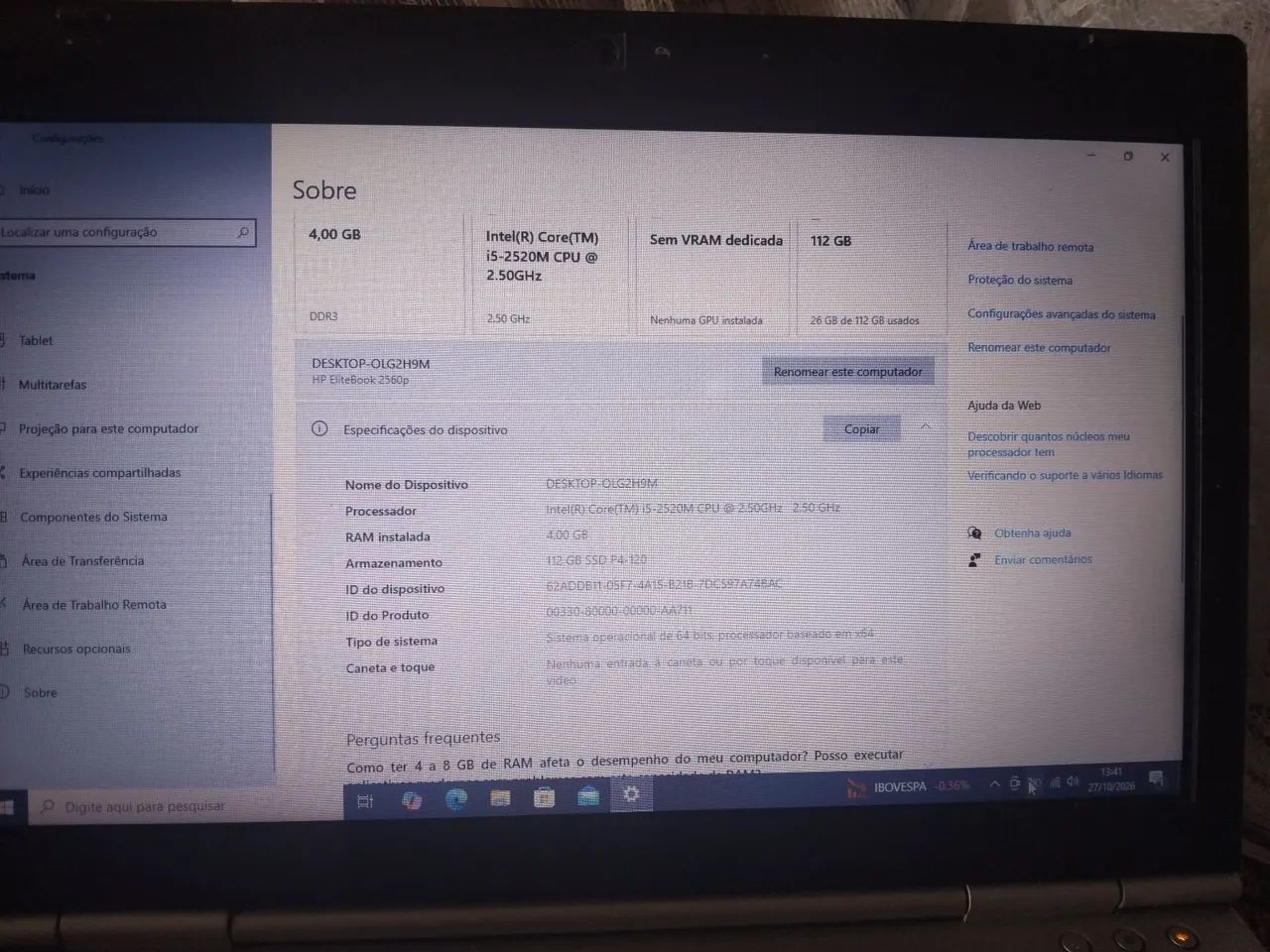 Notebook HP elite book com detalhes  - Foto 2