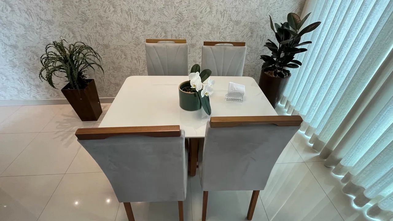 Conjunto mesa jantar com 4 cadeiras  - Foto 2