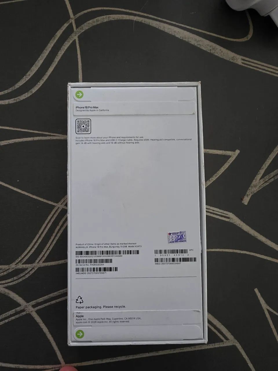 iPhone 18 Pro Max 512gb bordo - Foto 3