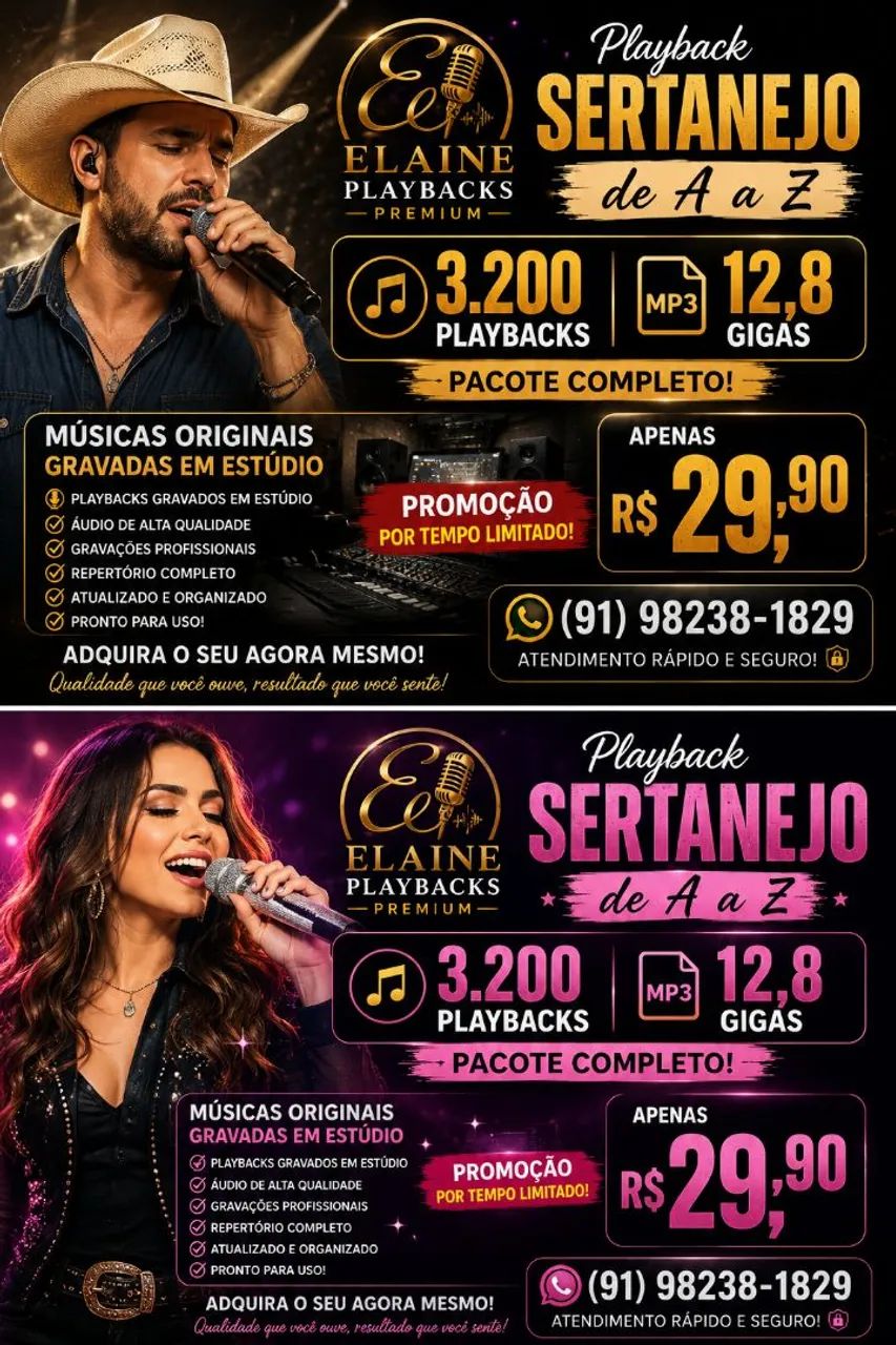 Playbacks de A a Z Sertanejo 