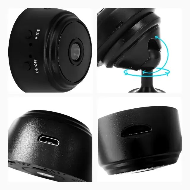 Mini Câmera Espiã A9 Wifi com Sensor e Visão Noturna - Foto 3