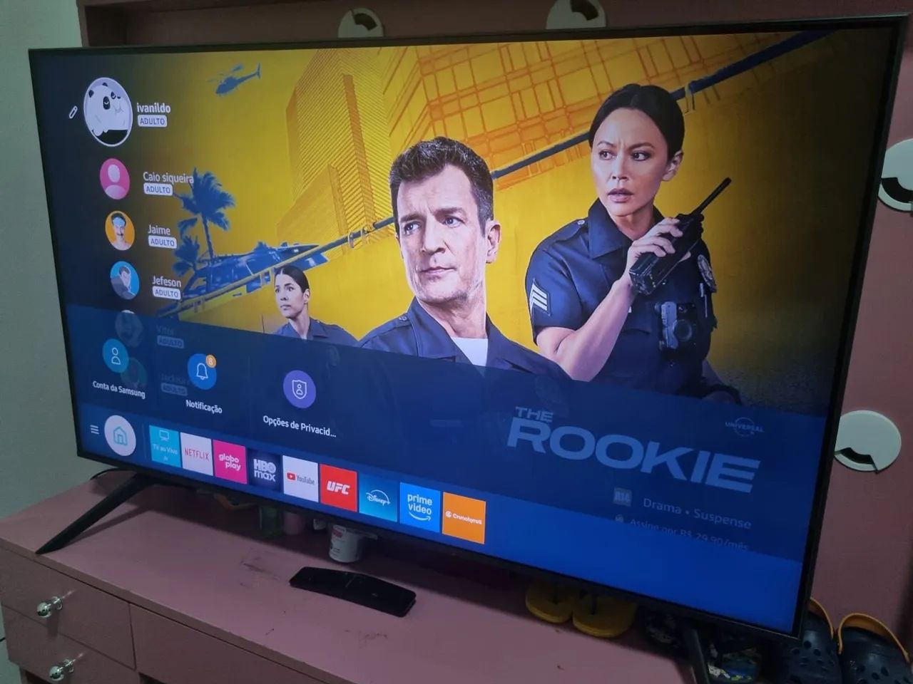 TELÃO SMART SAMSUNG TIZEN 4K CRISTAL UHD 50 POLEGADAS 