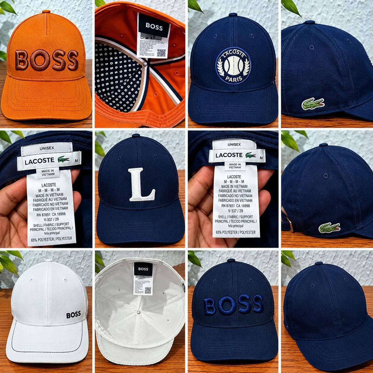 Vendor bonés variados 