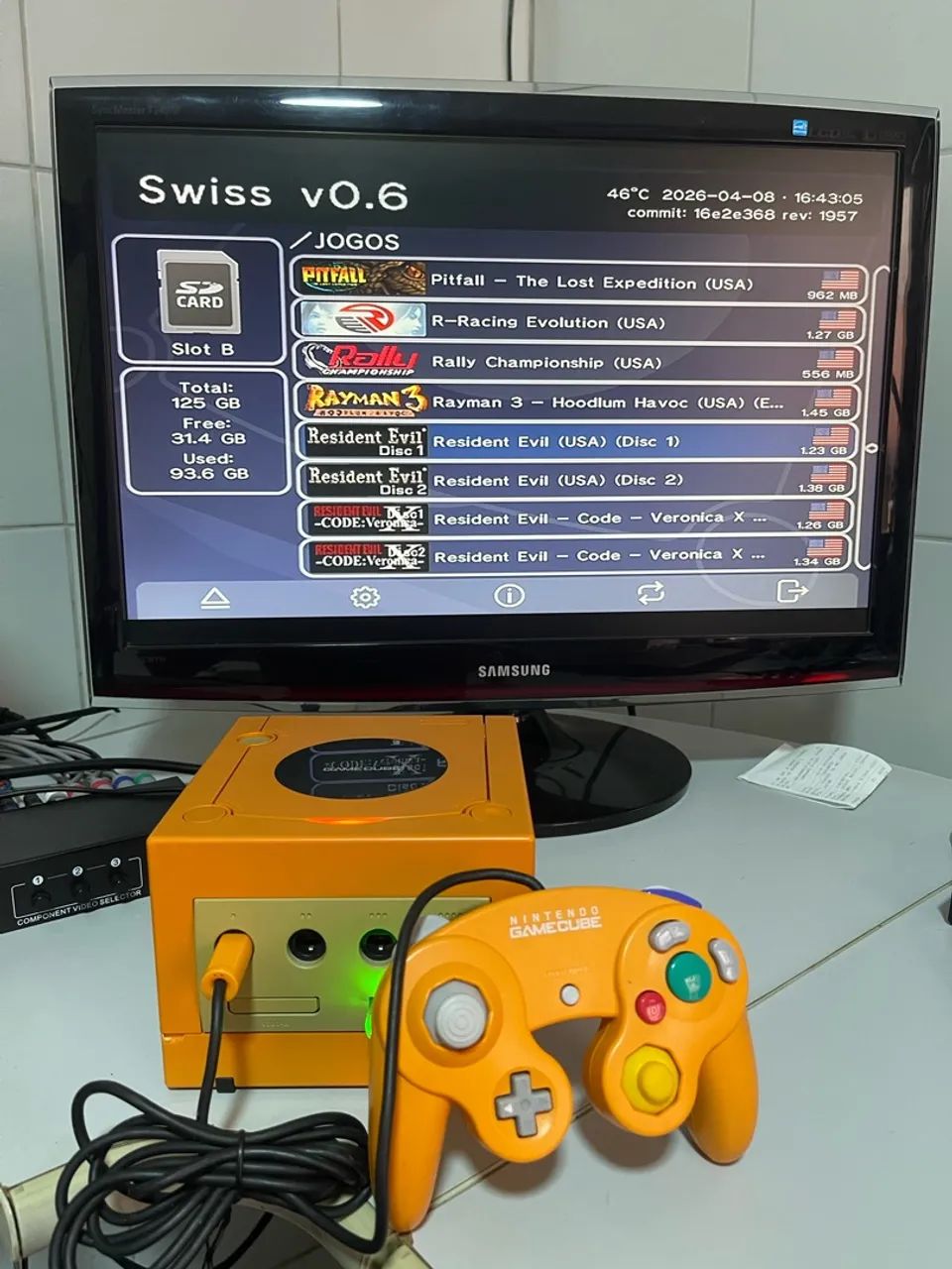 GAME CUBE LARANJA