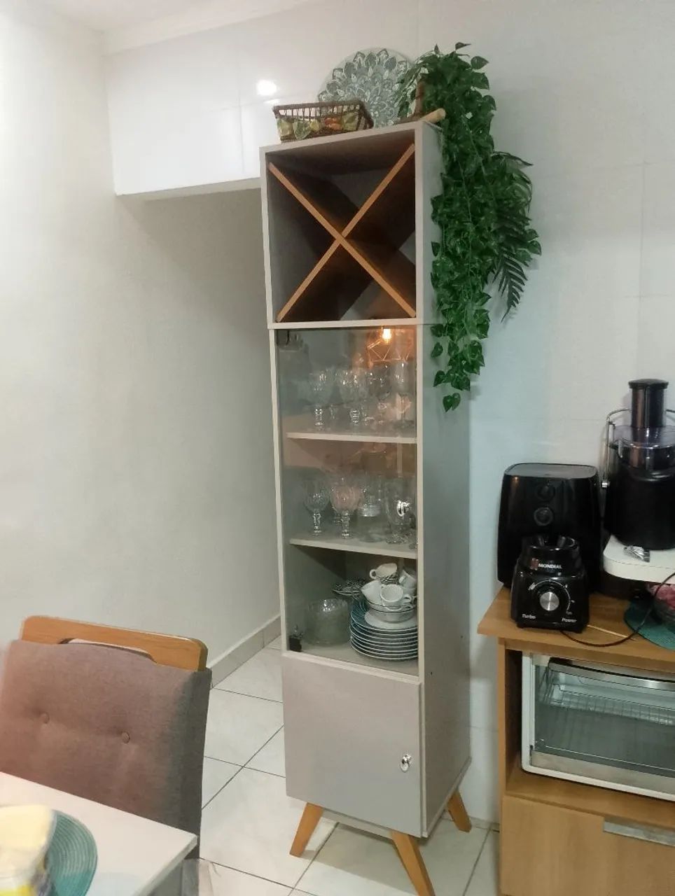 Cristaleira feita em marcenaria  - Foto 5