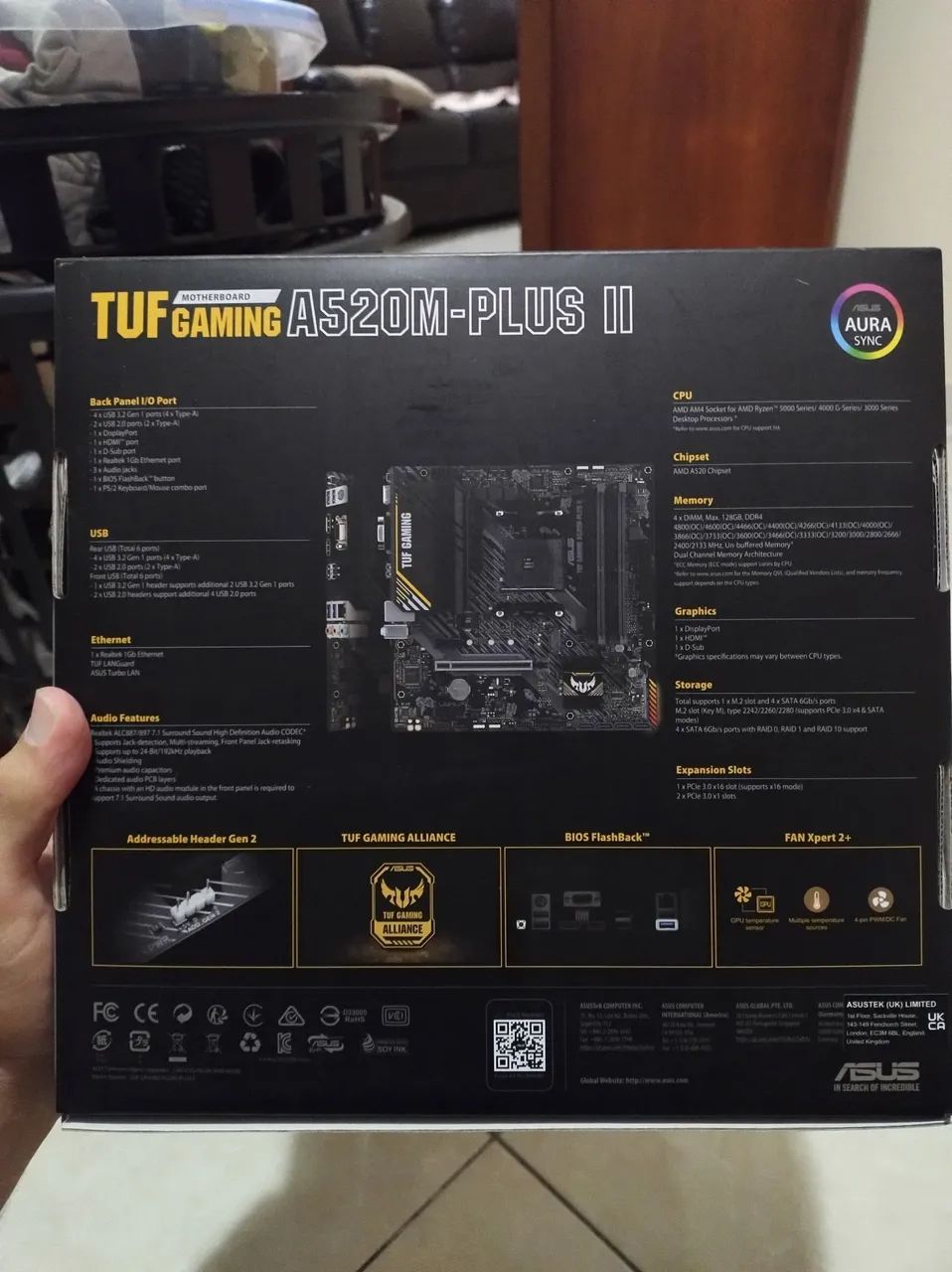 Vendo Placa Mãe Asus A520M-PLUS II - Foto 3