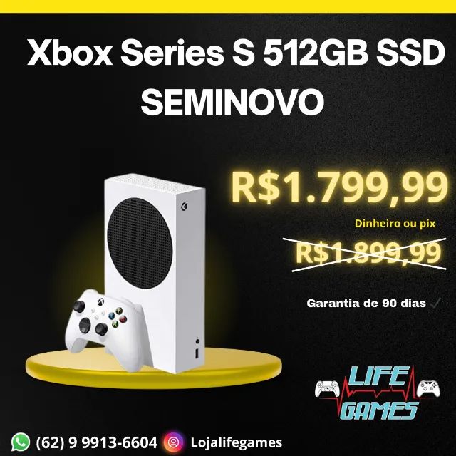 Xbox Series S seminovo com garantia