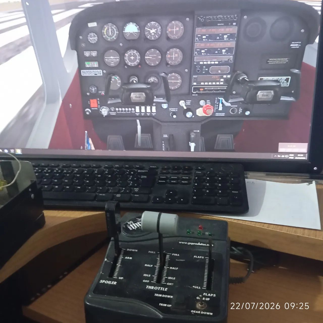 Controles Simulador avião  - Foto 2