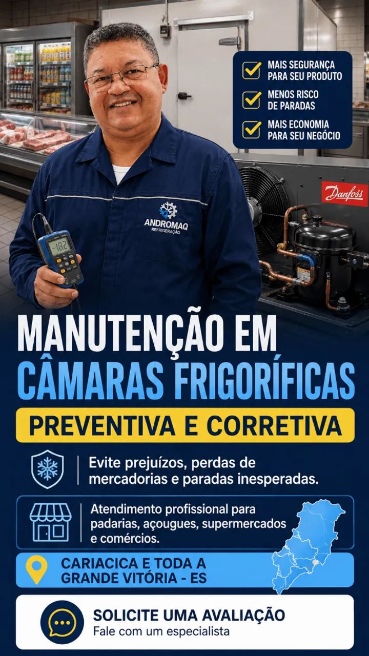 Técnico em Câmaras Frigoríficas - Preventiva e Corretiva