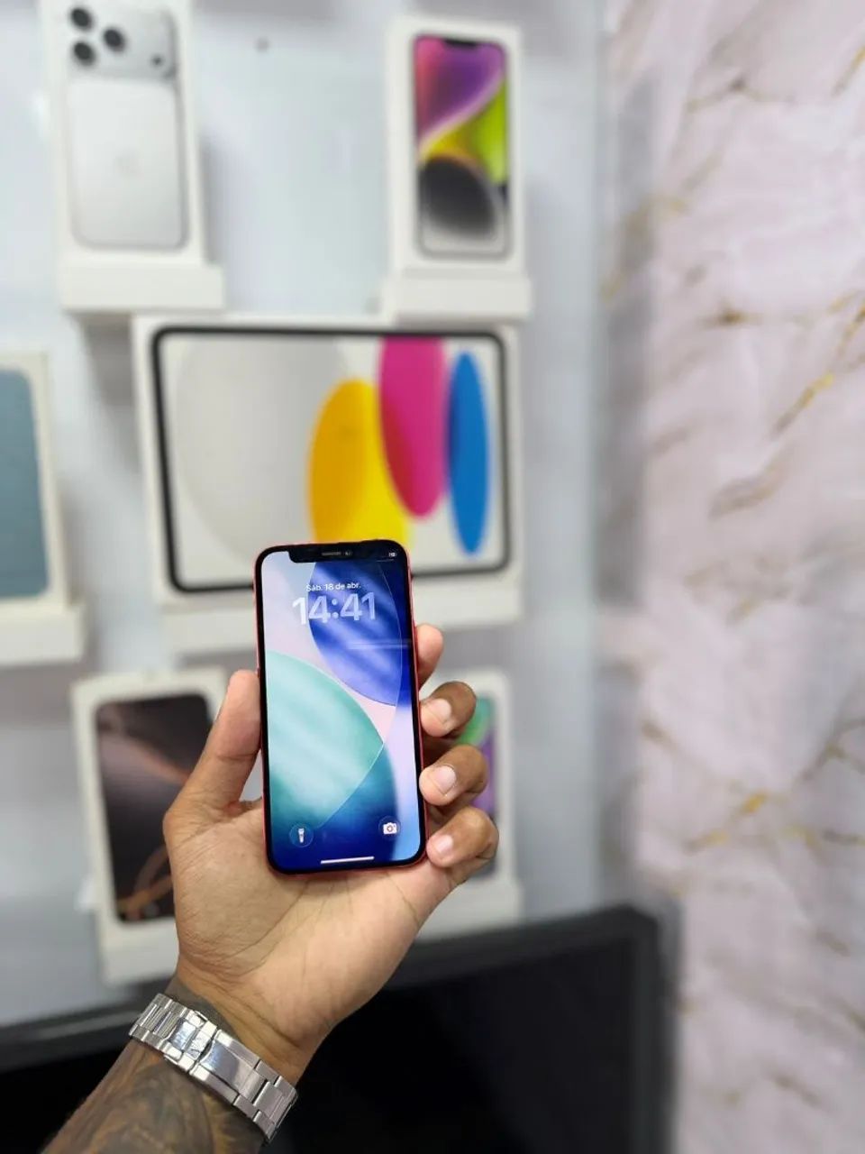 Apple iPhone 12 mini FACE ID使用不可　128GB IPHONE 12 MINI 128GB SEM FACE ID VERMELHO<br>R$ 1.299,00