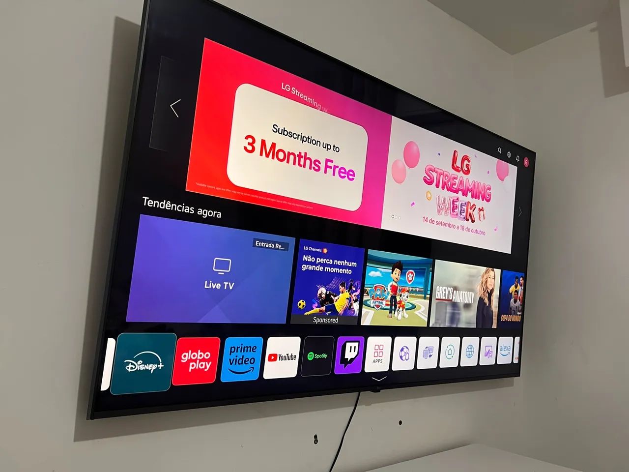 TV LG 65 polegadas 