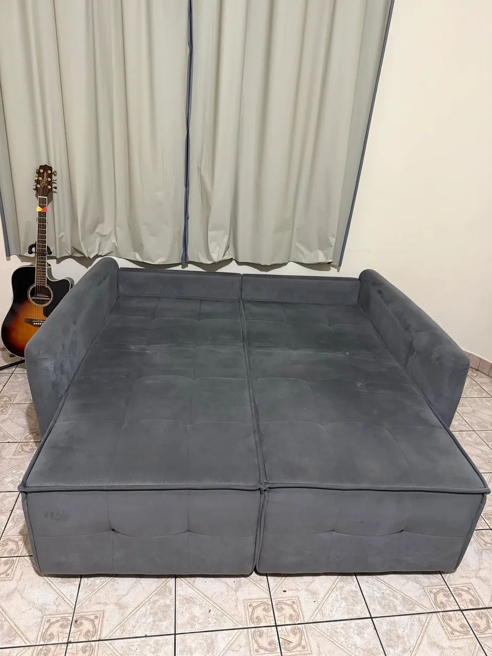 sofá cama com dois lugares, retratil pouco uso - Foto 4