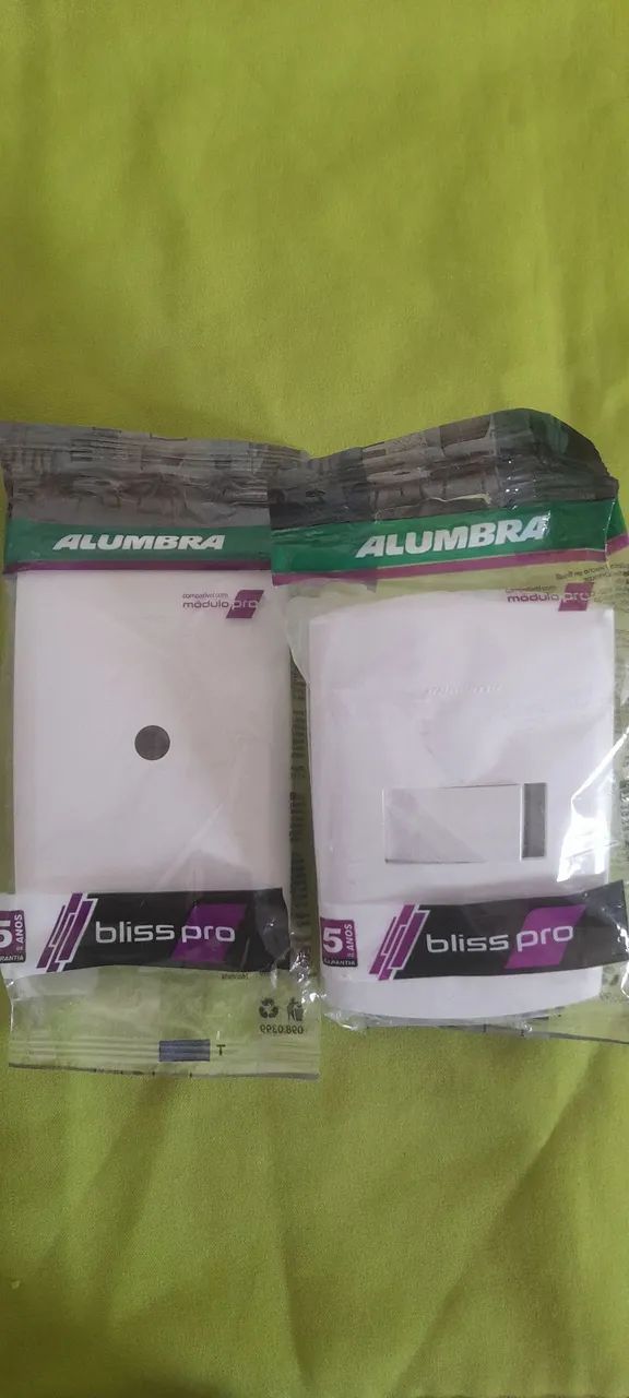 2 TOMADAS/INTERRUPTORES SIMPLES/TOMADA COAXIAL PARA FIOS/SENSOR DE SENSOR de PRESENÇA! - Foto 3