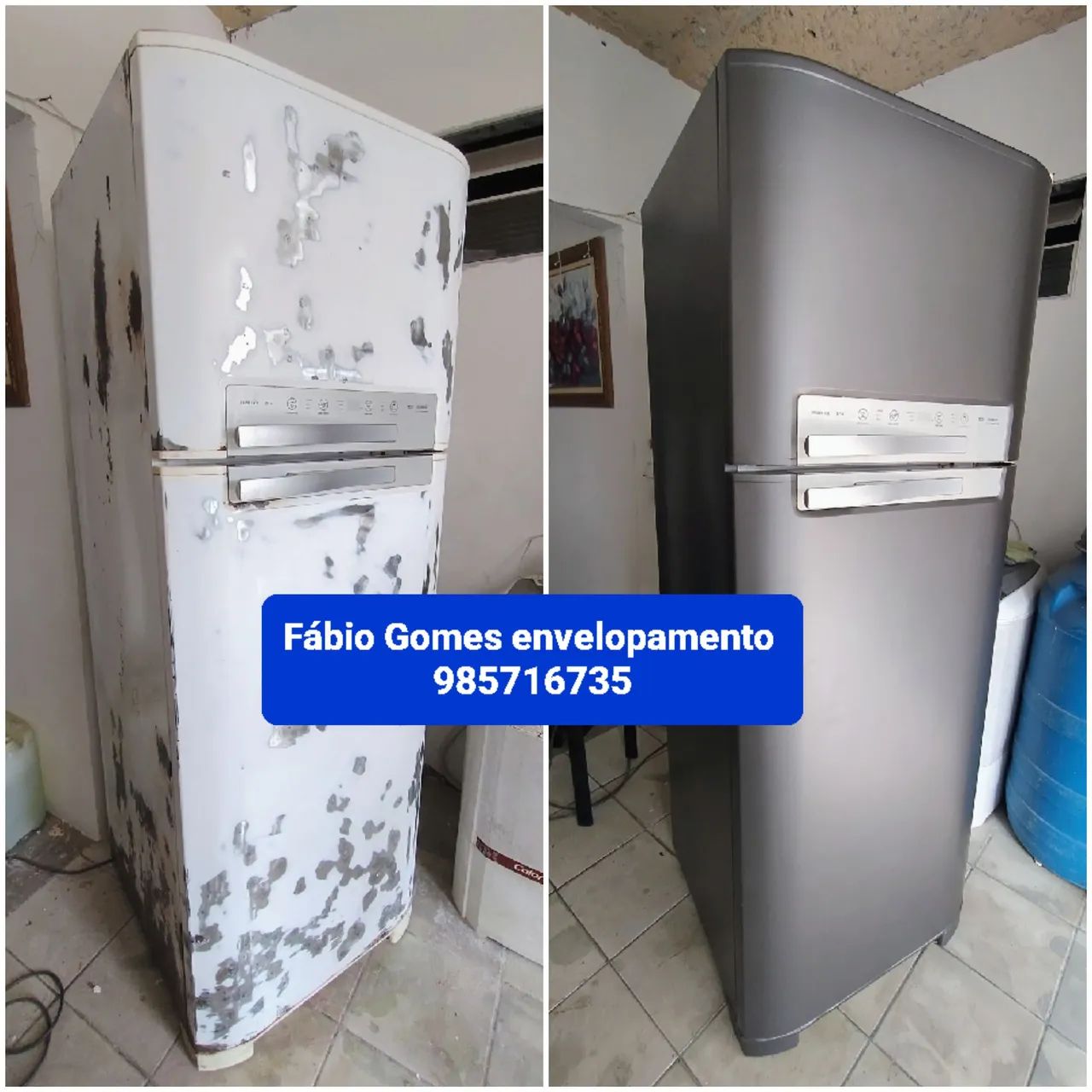 Envelopamento de geladeira  - Foto 3