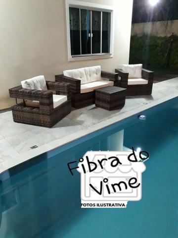 Jogo de Sofa Quadrado Vazado Para Jardim