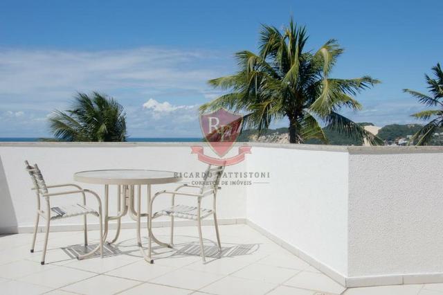 Flat mobiliado em Ponta Negra, lado sombra, linda vista - Foto 12