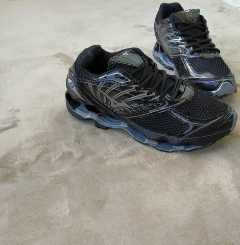 Tênis Mizuno prophecy8 preto prata (PROMOÇÃO) - Foto 4