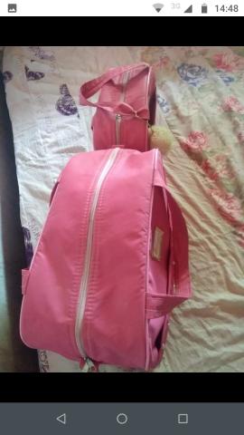 Bolsas maternidade apenas 1 vez usada ( cor rosa )