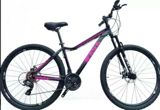 Bicicleta feminina aro 29 rava nina tsw + capacete - Foto 3