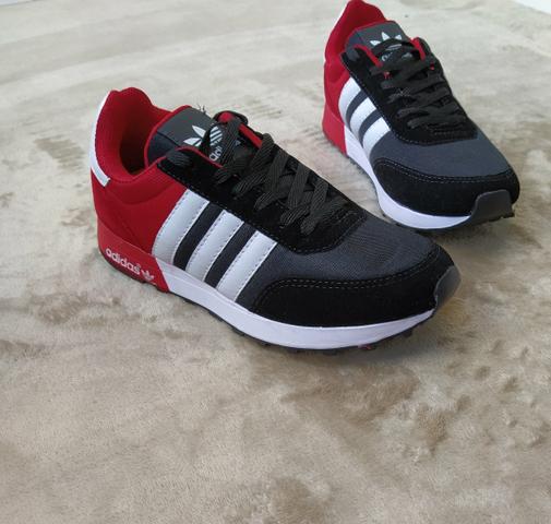 Tênis Adidas Neo Preto vermelho (SALDÃO) - Foto 5