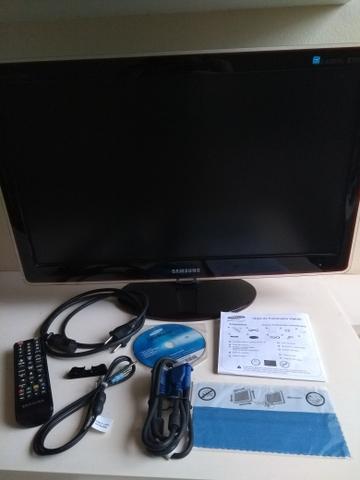 Samsung TV e Monitor 24'' com todos os acessórios originais