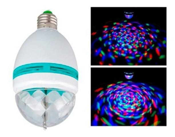 Entrega Grátis * Lâmpada Giratória Jogo de Luz Bivolt * Chame no Whats - Foto 2