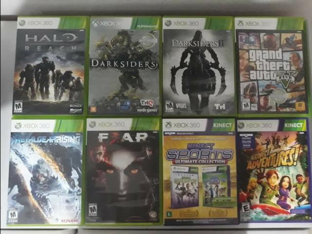 Xbox 360 seminovo c/ kinect+9 jogos originais - Foto 2