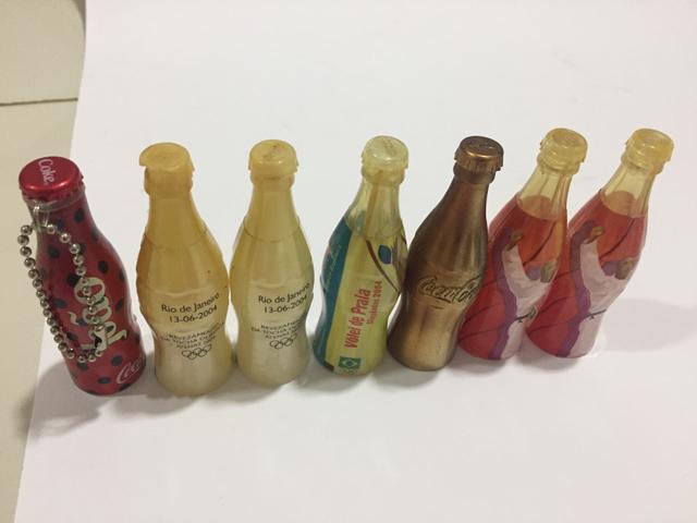 Mini garrafinhas coca-cola olimpíadas