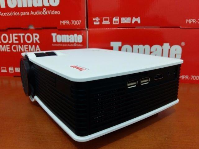 Projetor De Led Tomate Cinema 800 Lumens Original Mpr-7007