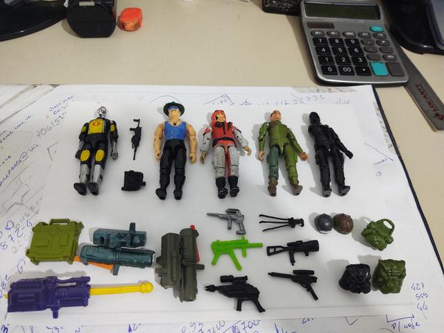 Lote de bonecos comandos em ação gi joe