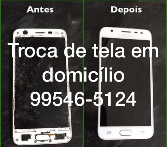 Troca de tela e bateria em domicílio