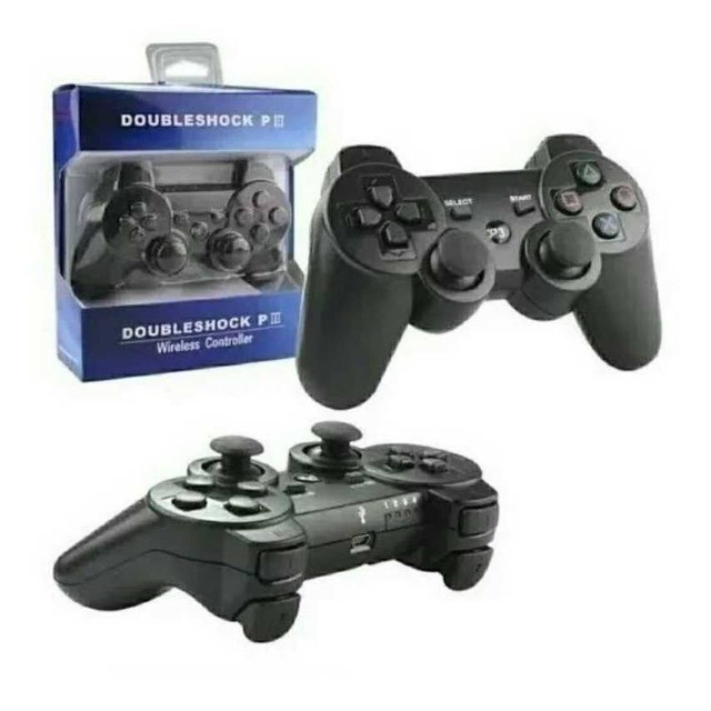 Controle PS3 sem fio + adaptador Bluetooth para PC