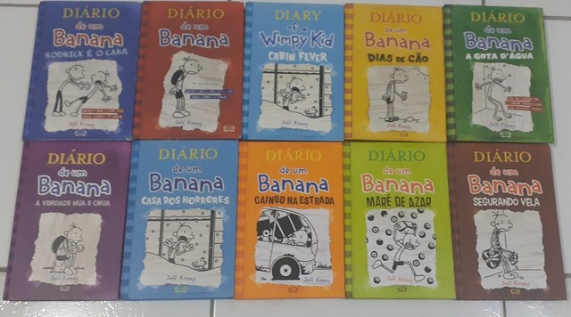 Vendo coleção de 10 livros do Diário de um Banana