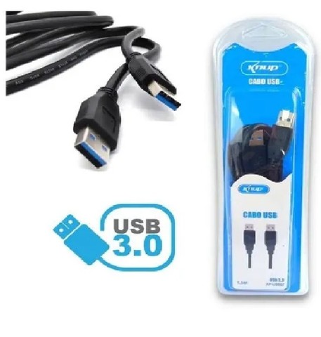 Cabo Usb 3.0 Emenda Extensor Usb 3.0 Macho X Macho 1,5 Metro Knup - Foto 2
