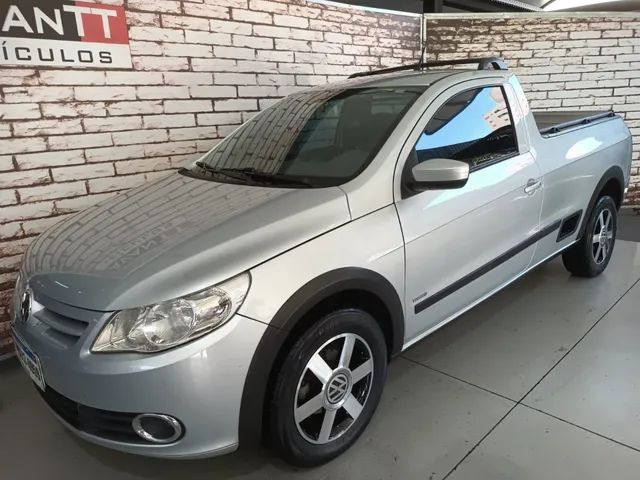 Comprar Picape Volkswagen Saveiro 1.6 G4 Flex Cinza 2010 em Aparecida-SP