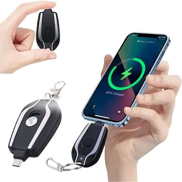 Power Bank Carregador Portátil Chaveiro Para iOS e Android  - Foto 2
