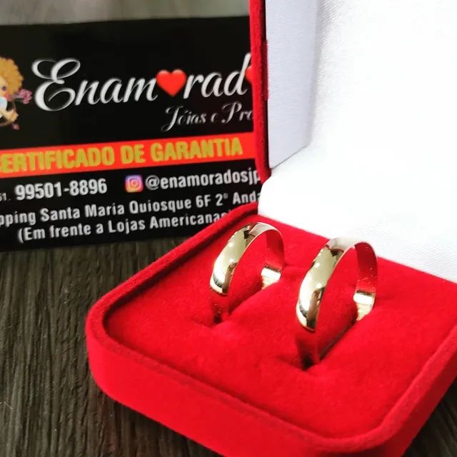 Par de alianças em ouro 18k - Foto 2