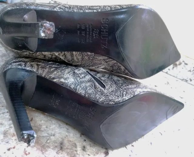 Bota Shultz Original-Nova- Cano Médio couro Python 64628723539713123