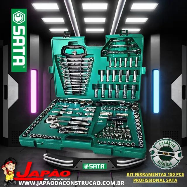 Jogo De Ferramentas Profissional 150 Pc. - SATA Brasil