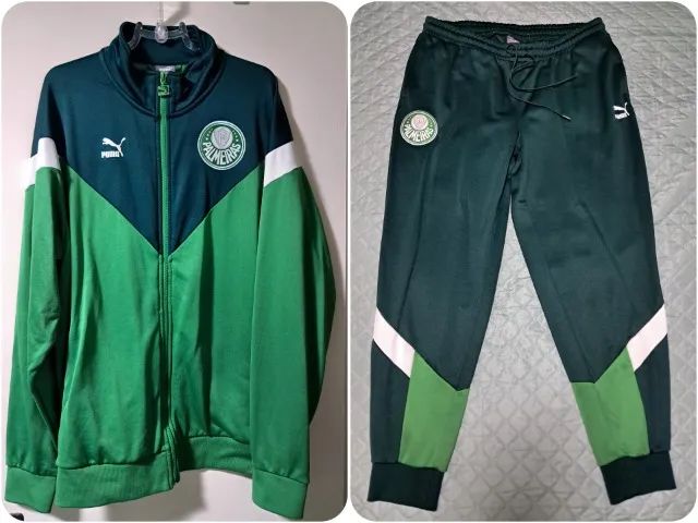 conjunto puma palmeiras iconic 2021 2xl Roupas Col nia