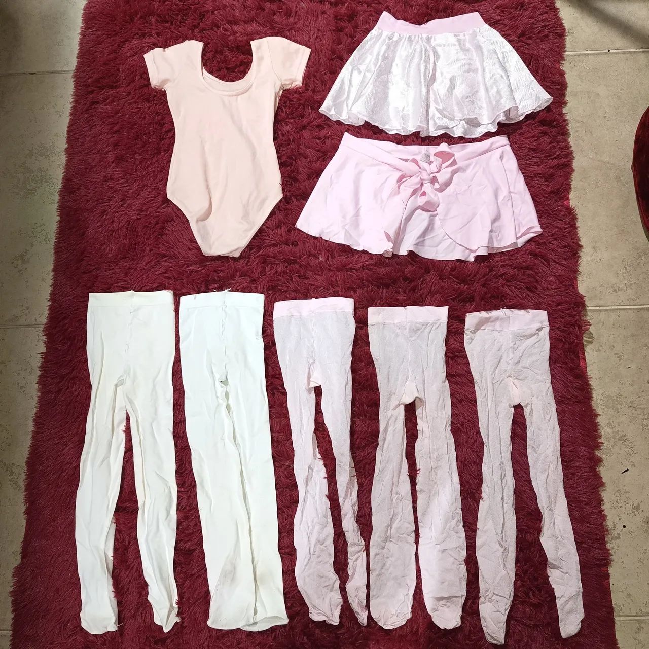 Lote Kit 8 Peças Dança Ballet Capezio - Tam 4/6 Anos 