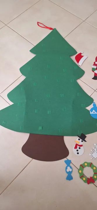 Árvore de Natal de feltro
