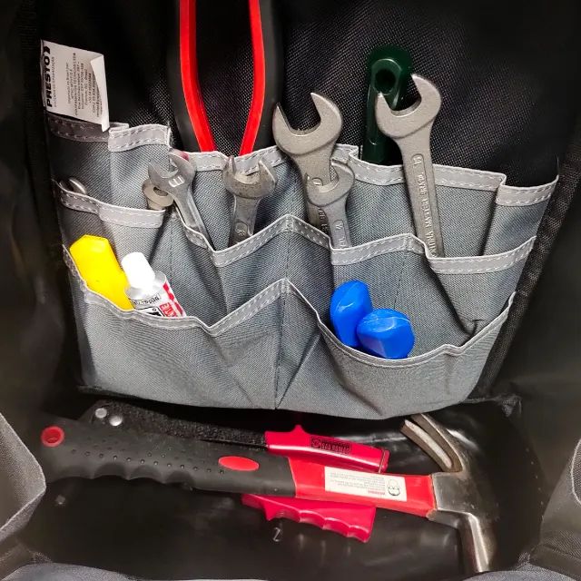 Mochila Para Ferramentas/Notebook 24 Bolsos Base Rígida Reforçada Presto - Foto 5